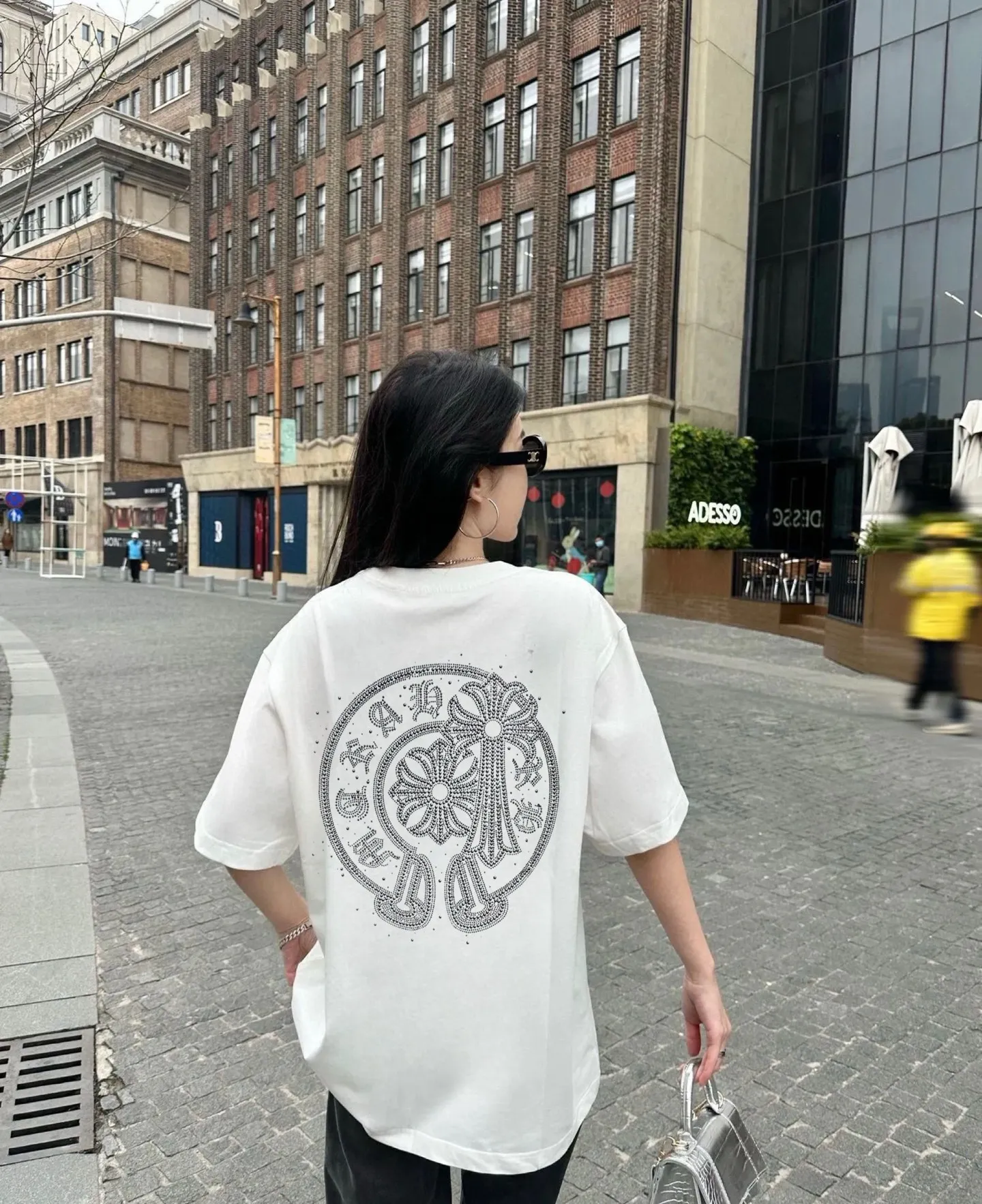 Upper body effect# ChromeHearts/Chrome Heart 25ss round neck T-shirt P160